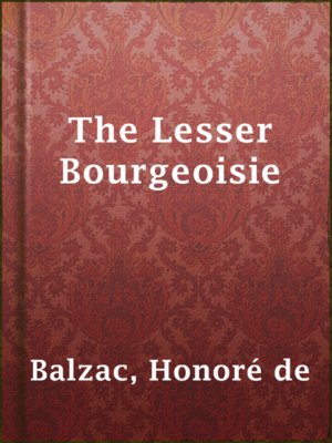 cover image of The Lesser Bourgeoisie
